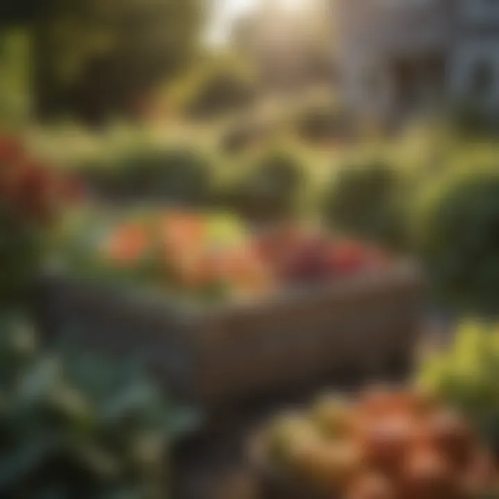 Abundant Coastal Maine Garden Harvest Bountiful harvest of fresh produce in coastal Maine garden