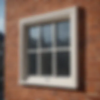 Detail view showcasing the functionality and insulation of storm windows