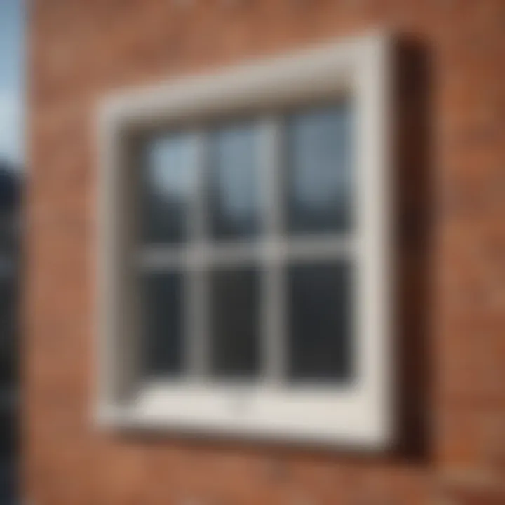 Detail view showcasing the functionality and insulation of storm windows