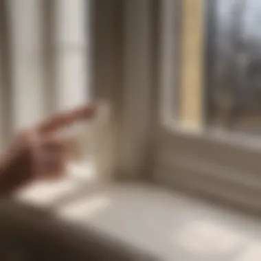 Close-up view of DAP window and door foam application on a frame