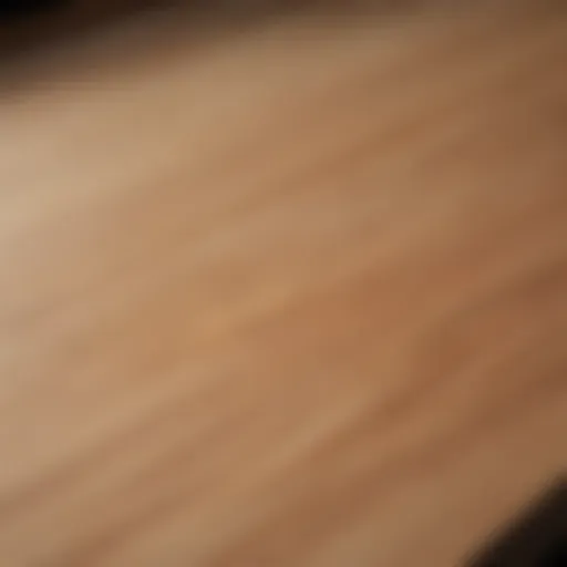The Elegance of Clear Wood Finishes A beautifully finished wooden surface showcasing a clear wood finish