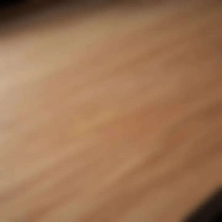 The Elegance of Clear Wood Finishes A beautifully finished wooden surface showcasing a clear wood finish