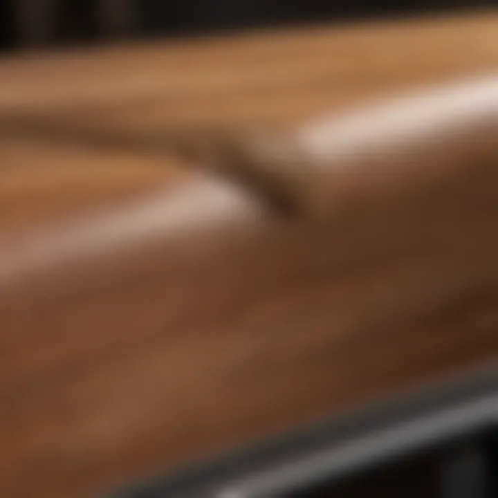 Mastering Satin Brushing Techniques Satin brushing technique in action on a wood piece