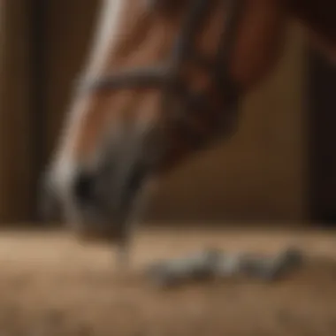 Aesthetics of Horseshoe Nails in Equestrian Care An artistic representation of horseshoe nails in equestrian settings.