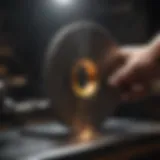 Precision cutting with a 6-inch hole saw blade