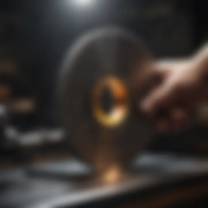 Precision Cutting Demonstration Precision cutting with a 6-inch hole saw blade