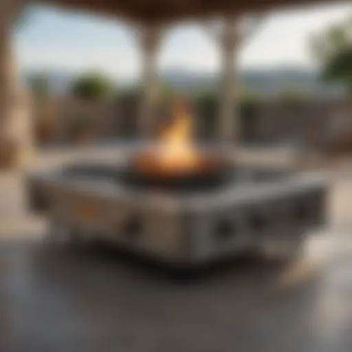 Elegant Design of a Double Burner Outdoor Patio Stove Elegant design of a double burner outdoor patio stove