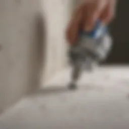 Drywall bits for Dremel in action