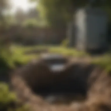 Root-free septic system after effective treatment