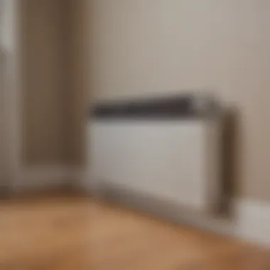 Professional installation of electric baseboard heater