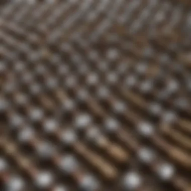 Diverse types of framing nails displayed together