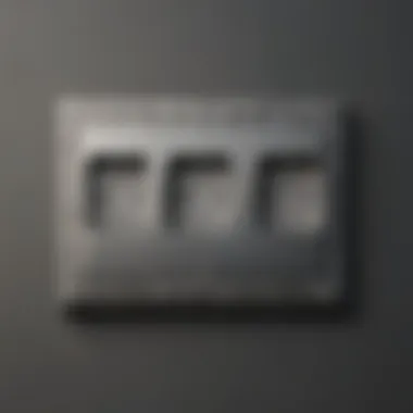 Close-up view of materials used in 3 gang decora switch plates showcasing texture