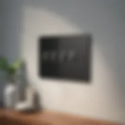 Sleek design of a 3 gang decora switch plate integrated into a modern interior