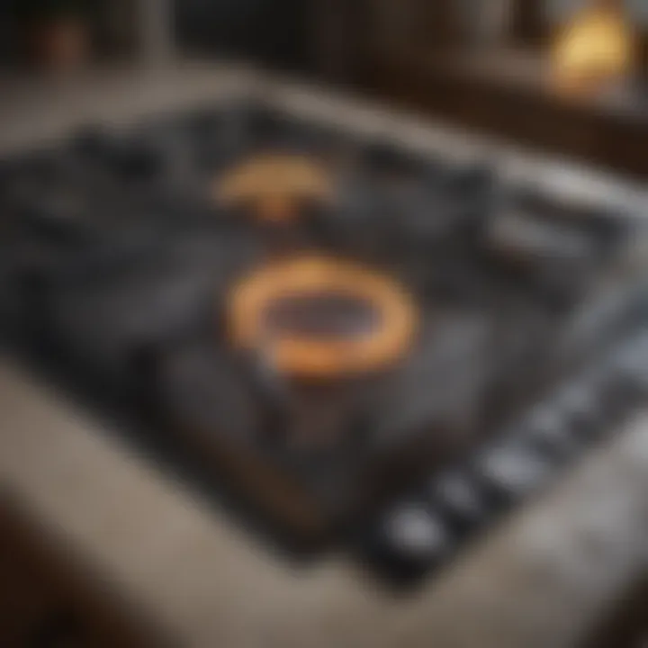 Installation process for a gas stove top insert