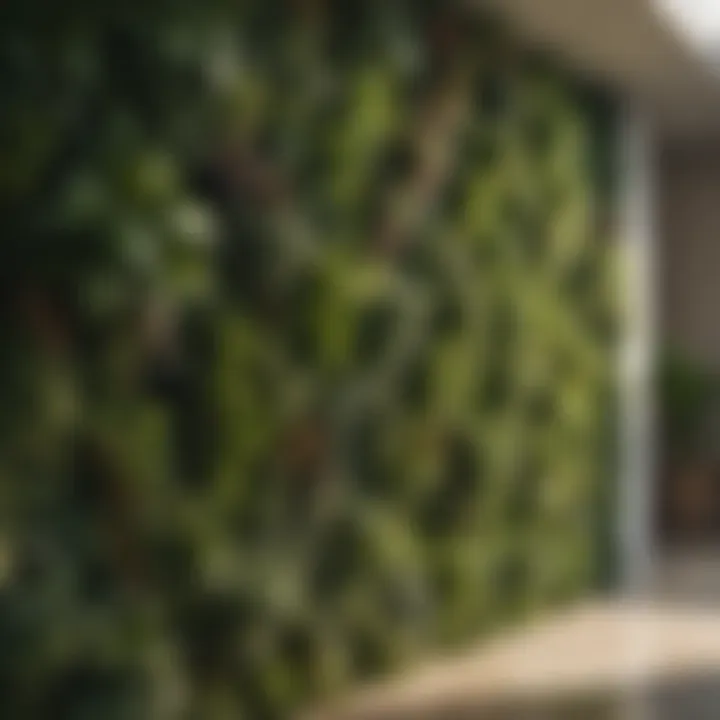 Environmental Benefits of Green Wall Systems Graph depicting the environmental benefits of green wall systems