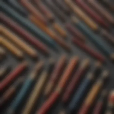 Diverse Color Choices for Customization Different colors of Guardsman filler sticks arranged for selection.