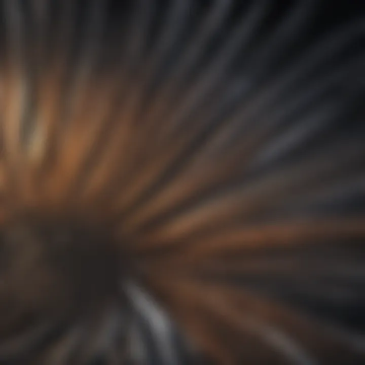 Close-up of durable and high-quality fan blade material