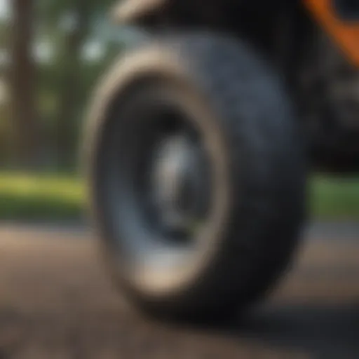 Illustration of riding mower tire inner tube selection