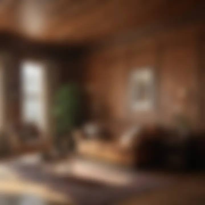 Cedar Paneling Installation in Cozy Home Installation of cedar paneling in a cozy home setting