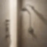 Elegant Kohler brushed nickel shower fixture showcasing modern design