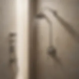 Elegant Kohler brushed nickel shower fixture showcasing modern design