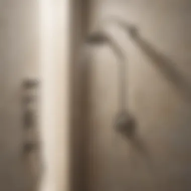 Elegant Kohler brushed nickel shower fixture showcasing modern design