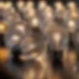 An array of various LED light bulbs showcasing different designs and technologies