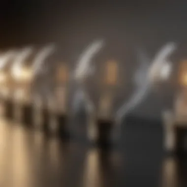 A visual comparison of color rendering capabilities between different LED brands