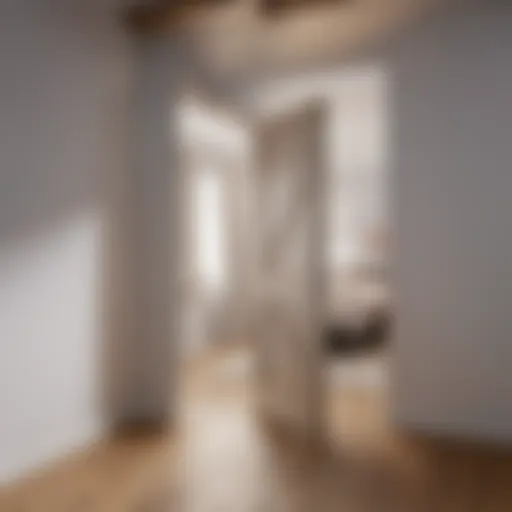 Modern attic door with sleek design