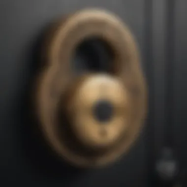 A conceptual image of a digital lock symbol overlaying a traditional key, representing the transition from physical to digital security.