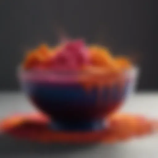 Vibrant colors of Rit Powder Dye displayed in an artistic arrangement