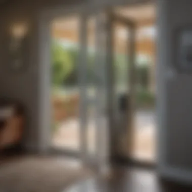 Convenience in Daily Life with Remote Screen Door Opener Illustration demonstrating the convenience of a remote screen door opener in daily life
