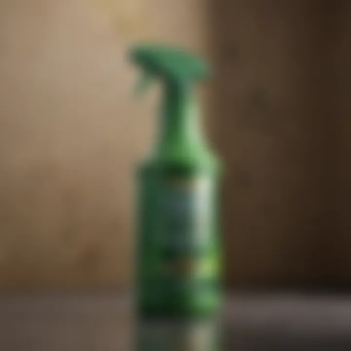 Elegant green Rustoleum spray paint bottle