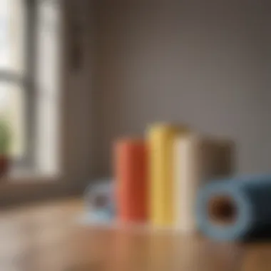 Eco-friendly small foam rollers alongside sustainable paint options