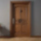 Example of a solid core wood door showcasing elegant design