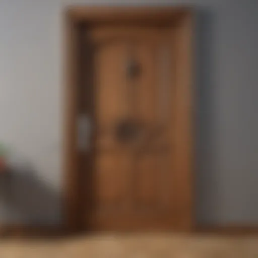 Example of a solid core wood door showcasing elegant design