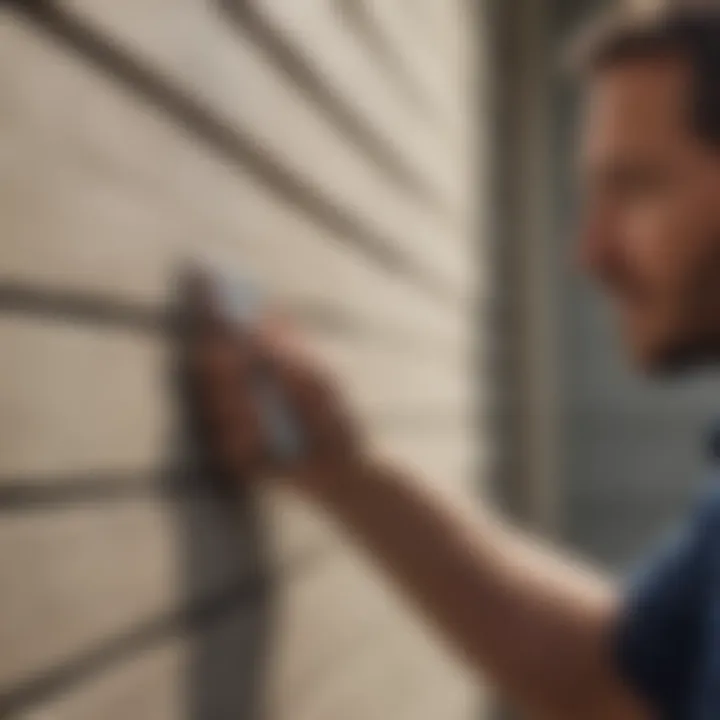An expert demonstrating caulk maintenance techniques