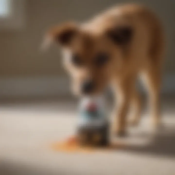 Demonstration of the Spotlifter in action removing a pet stain