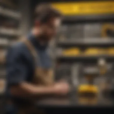 Customer engaging with a knowledgeable staff member