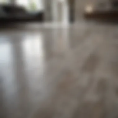 Vinyl Flooring Installation in Modern Interiors Close-up of a beautifully installed vinyl floor in a modern living space