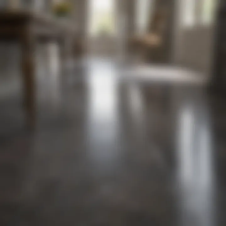 Maintenance Tips for Vinyl Flooring A well-maintained vinyl floor demonstrating care and upkeep