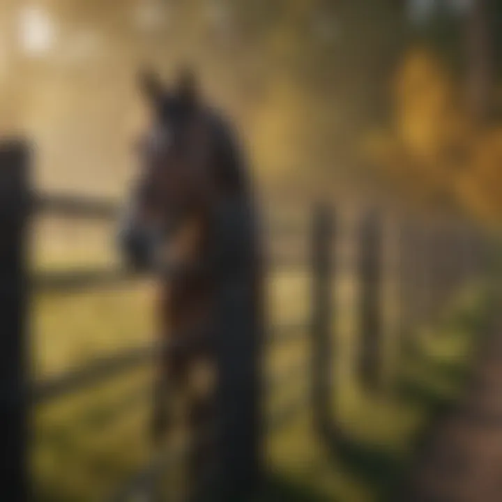 Comparison between traditional fencing and black non-climb horse fencing