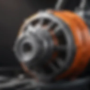 The Heart of Performance: Electric Motor Insights Detailed view of an electric power washer's motor and internal components