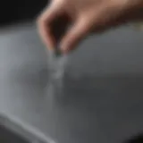 Demonstration of Flex Seal on a plastic surface