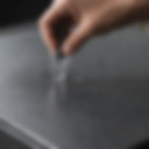 Demonstration of Flex Seal on a plastic surface