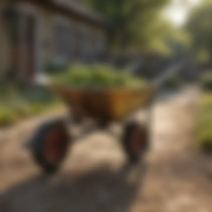 Historical evolution of wheelbarrow designs showcased through various models