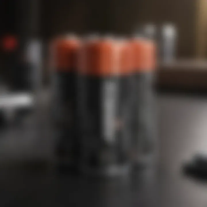Close-up of Energizer Max AAA battery demonstrating performance specifications