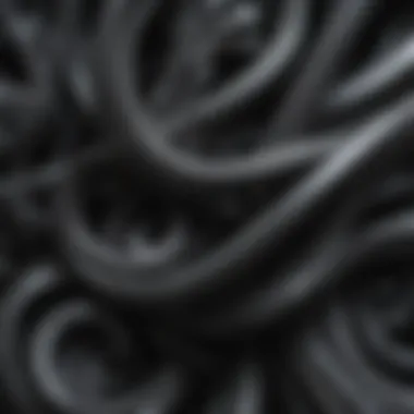 Abstract Swirls Abstract swirls of dark grey spray paint