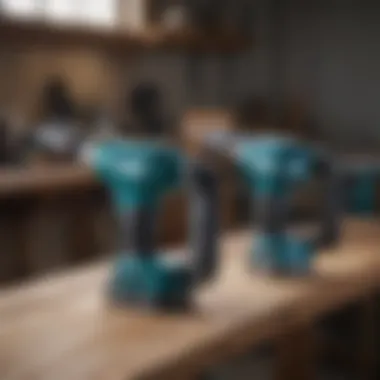 Comparison of Makita Sander Models Comparative display of different Makita sander models