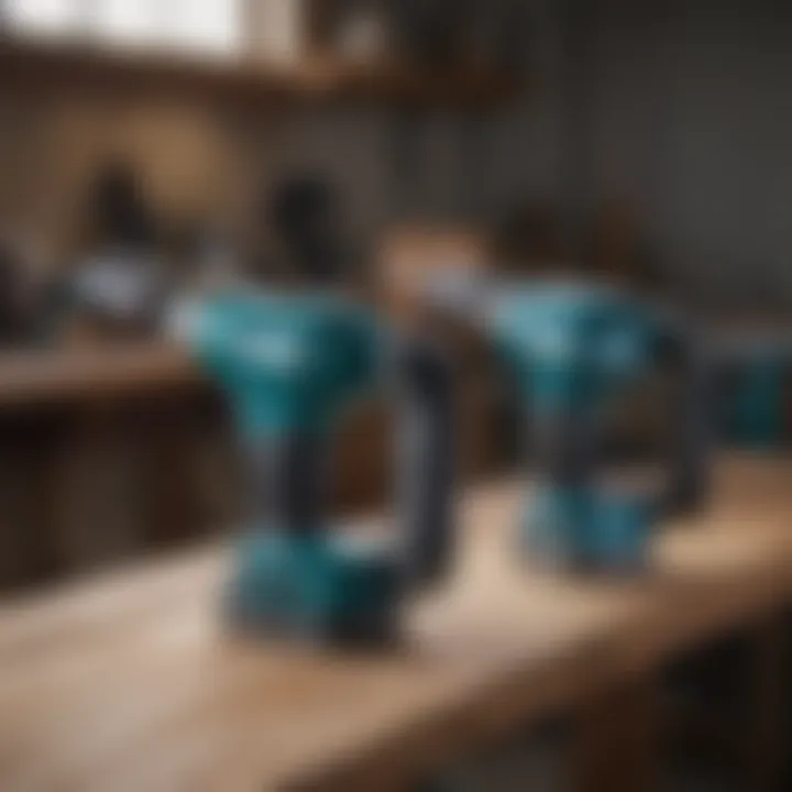 Comparison of Makita Sander Models Comparative display of different Makita sander models